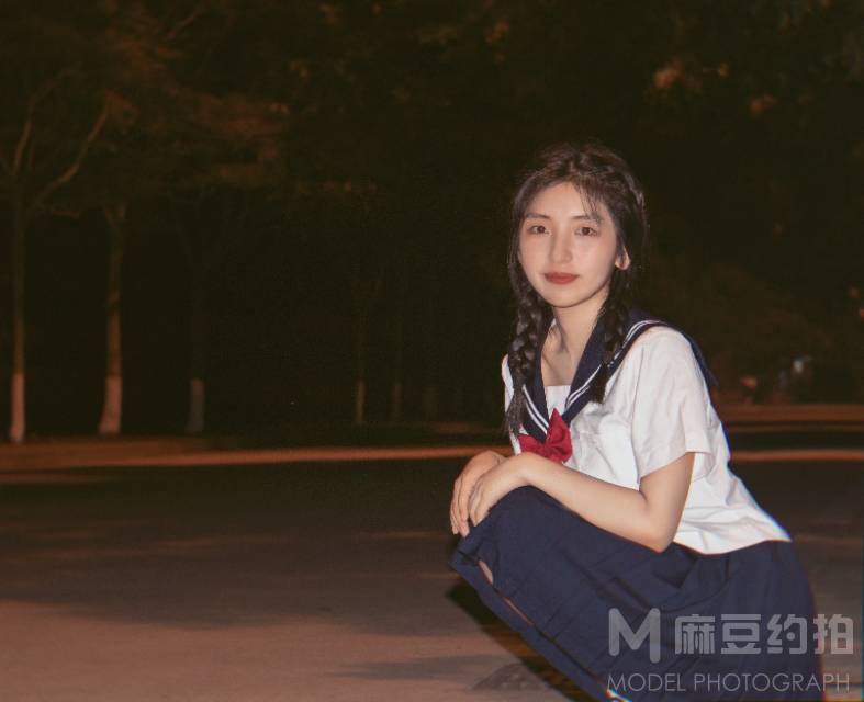 夜景模特