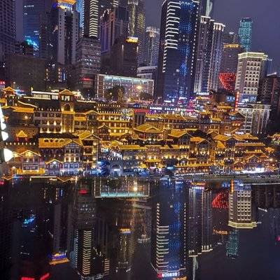夜景模特