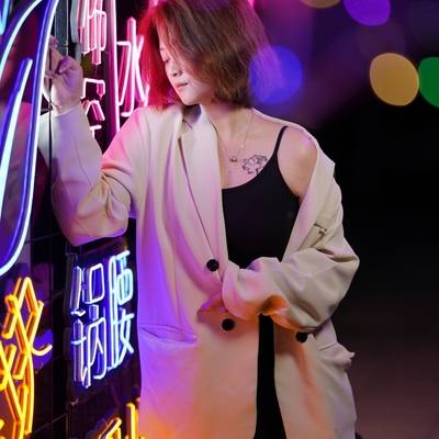黑白模特