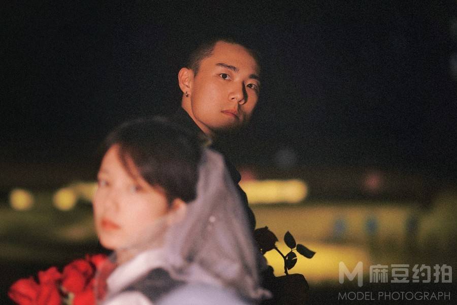 夜景模特