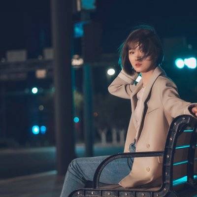 夜景模特