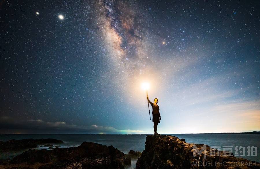 夜景模特