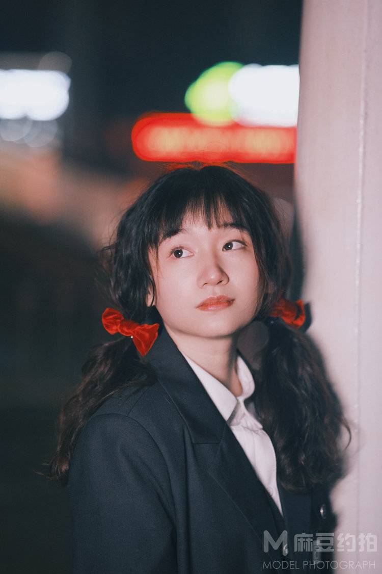 夜景模特