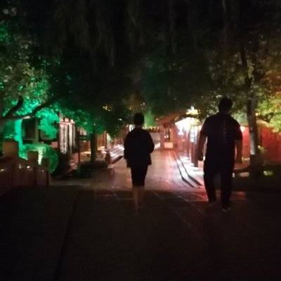 夜景模特