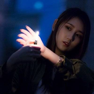 夜景模特
