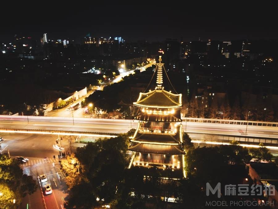夜景模特
