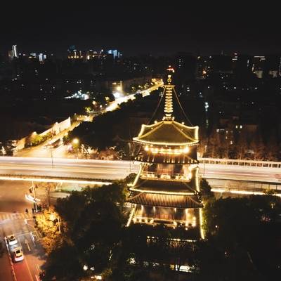 夜景模特