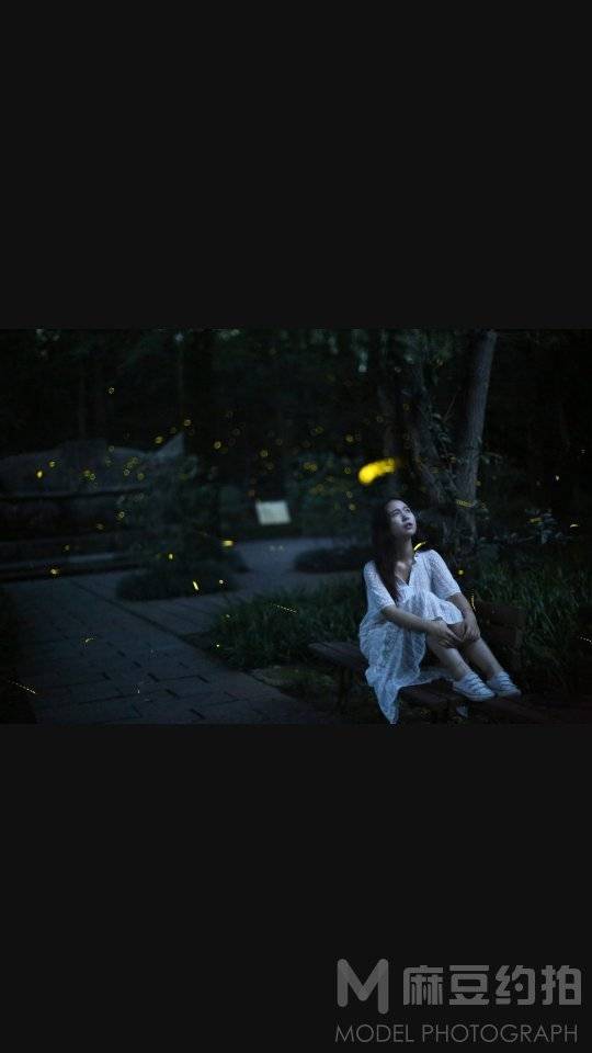 夜景模特