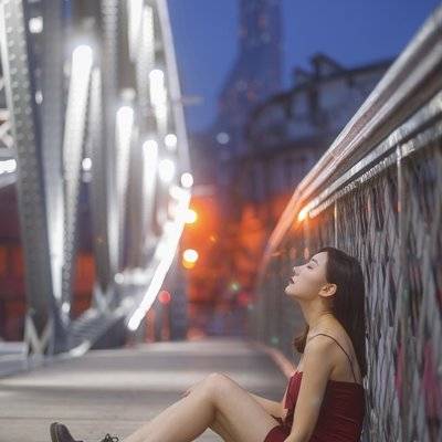 夜景模特