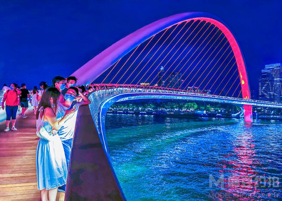 夜景模特