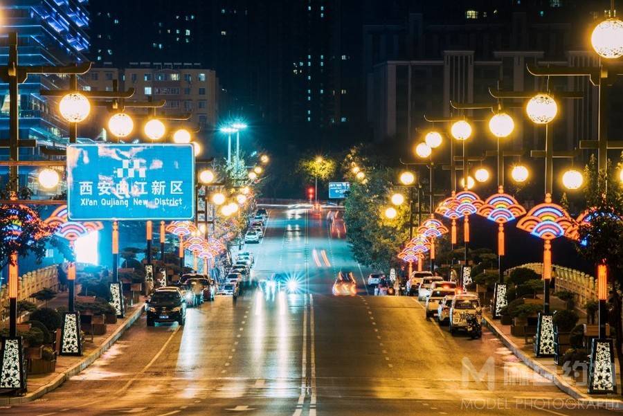 夜景模特