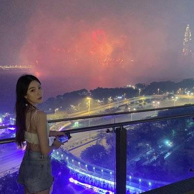 夜景模特
