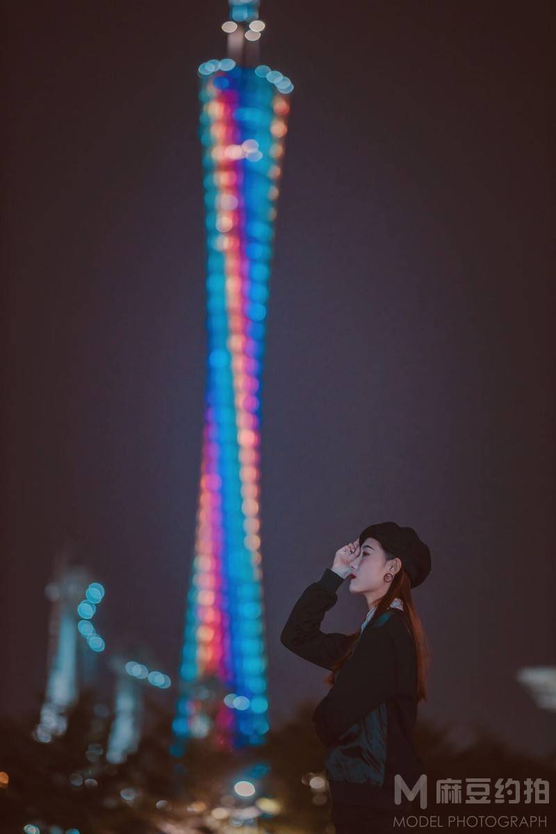 夜景模特