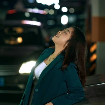 夜景模特