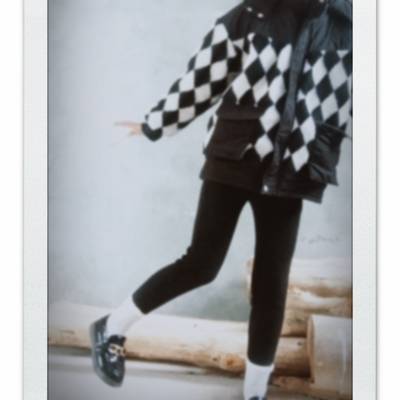 黑白模特