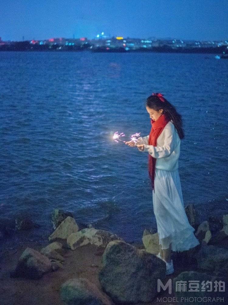 夜景模特