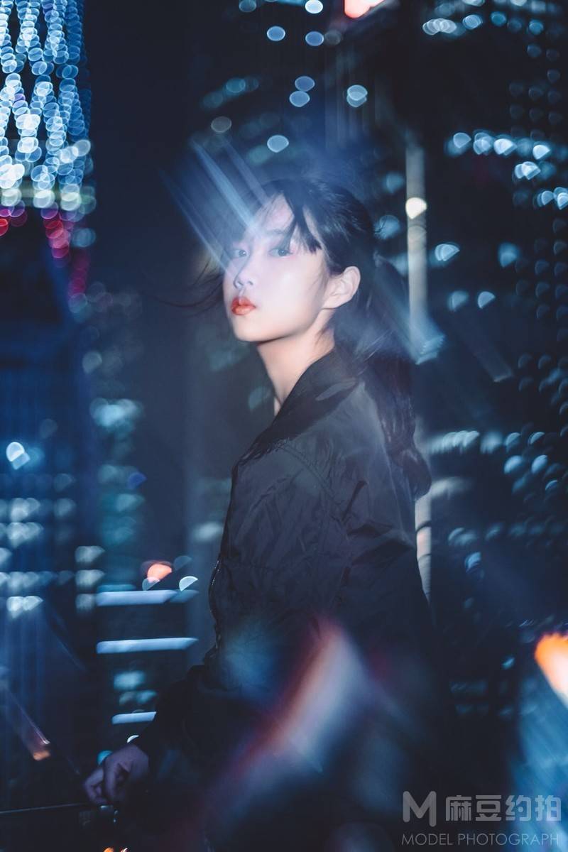 夜景模特
