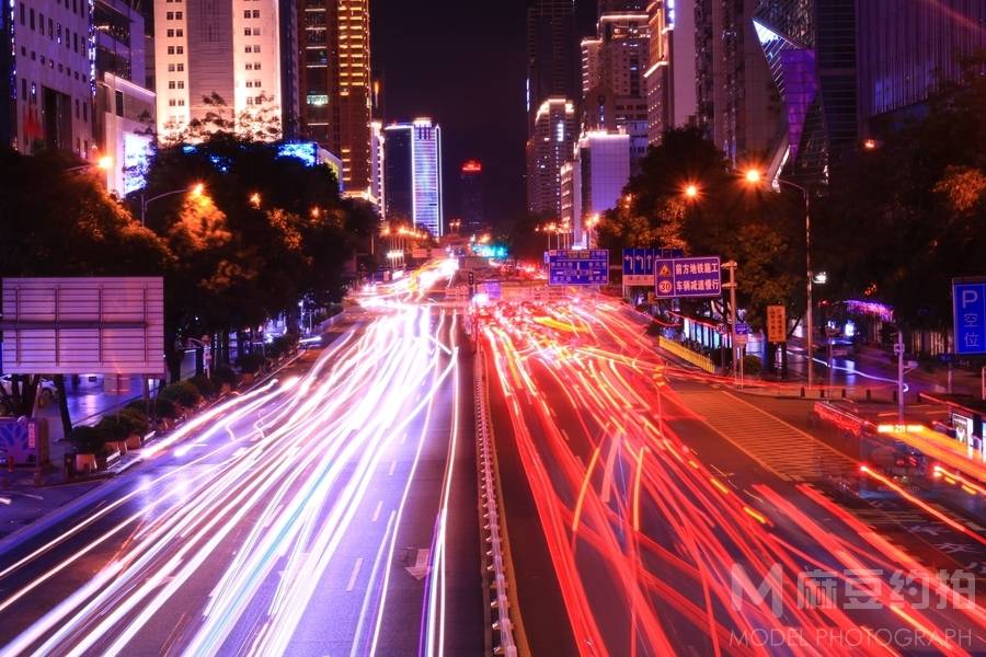 夜景模特