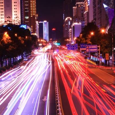 夜景模特