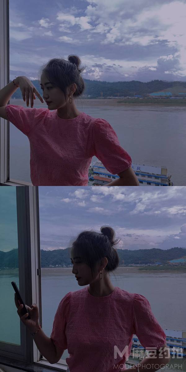 夜景模特