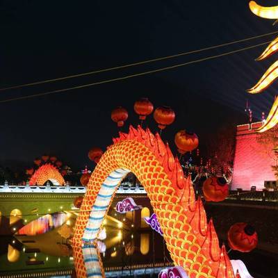 夜景模特