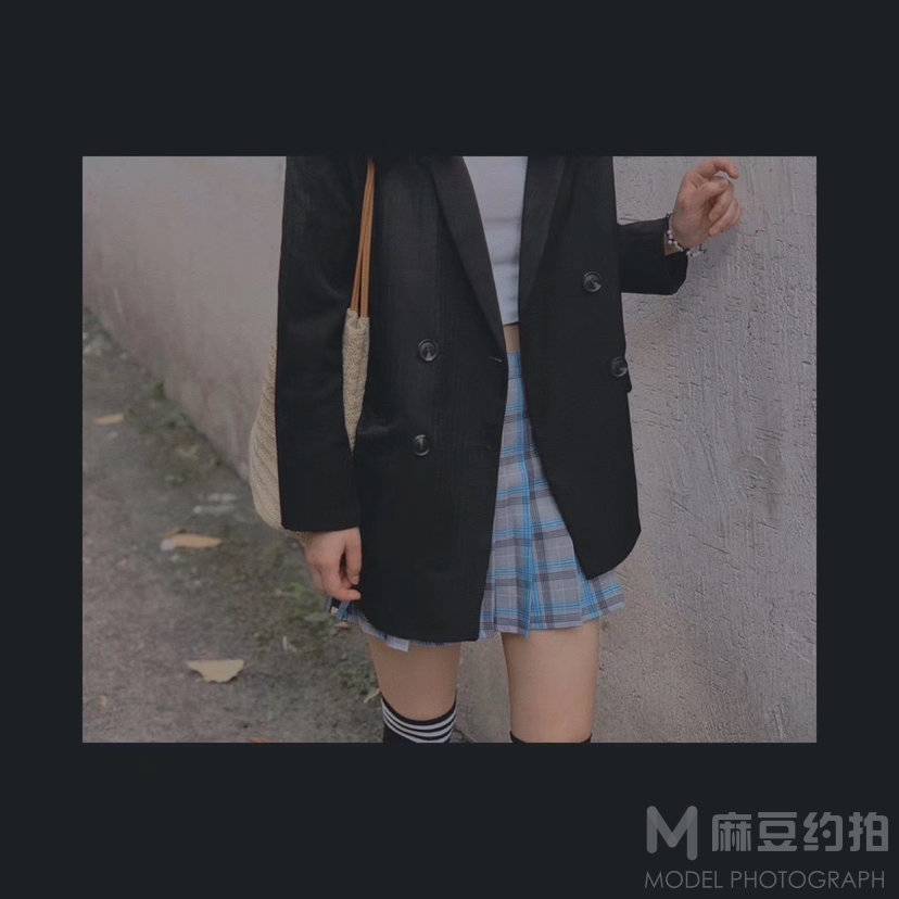 黑白模特