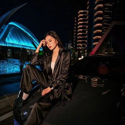 夜景模特