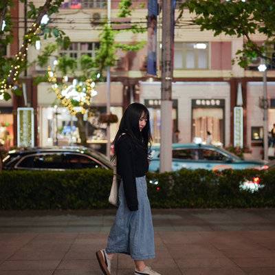 夜景模特