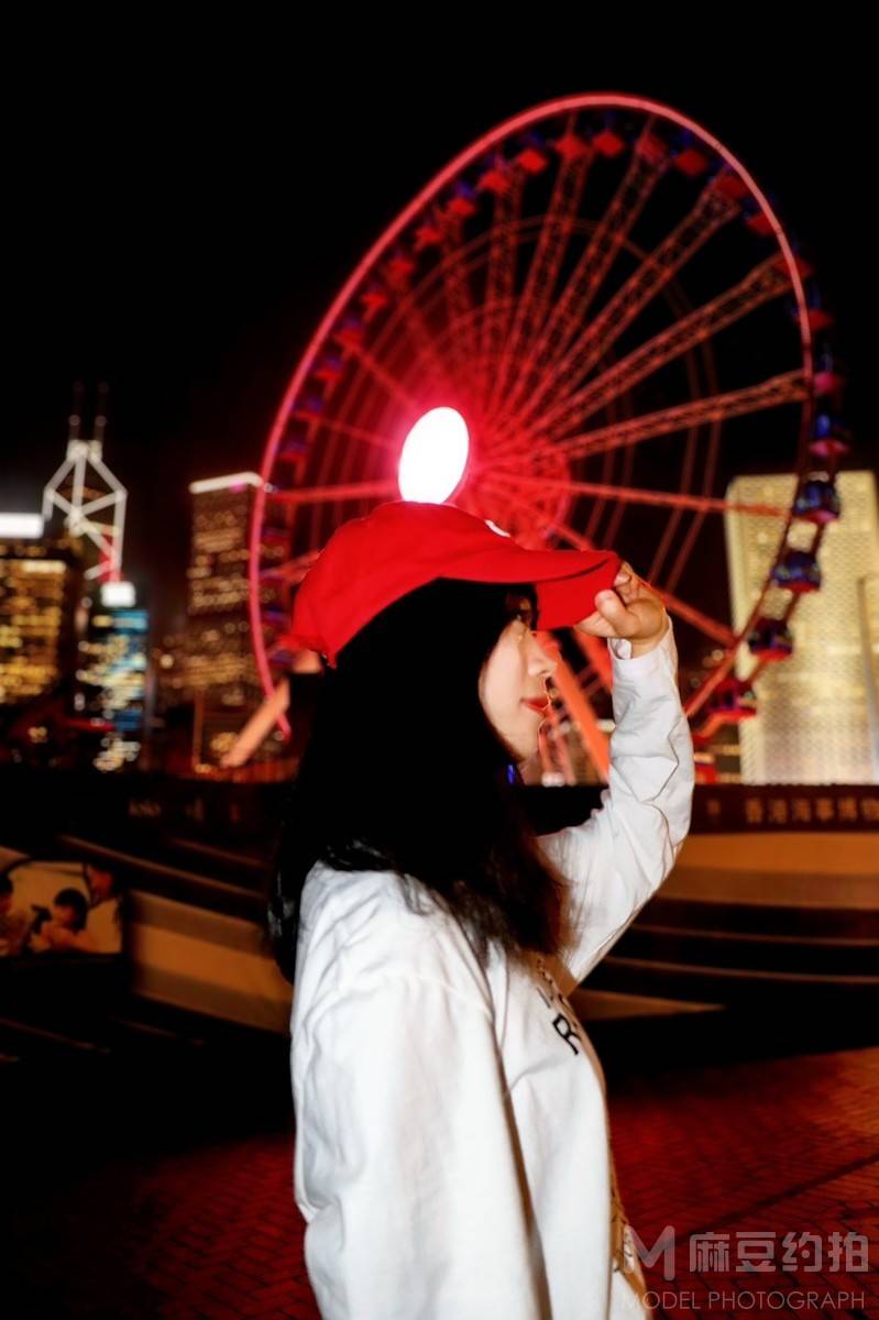 夜景模特