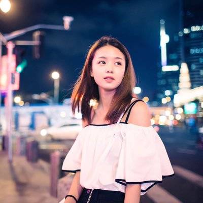 夜景模特