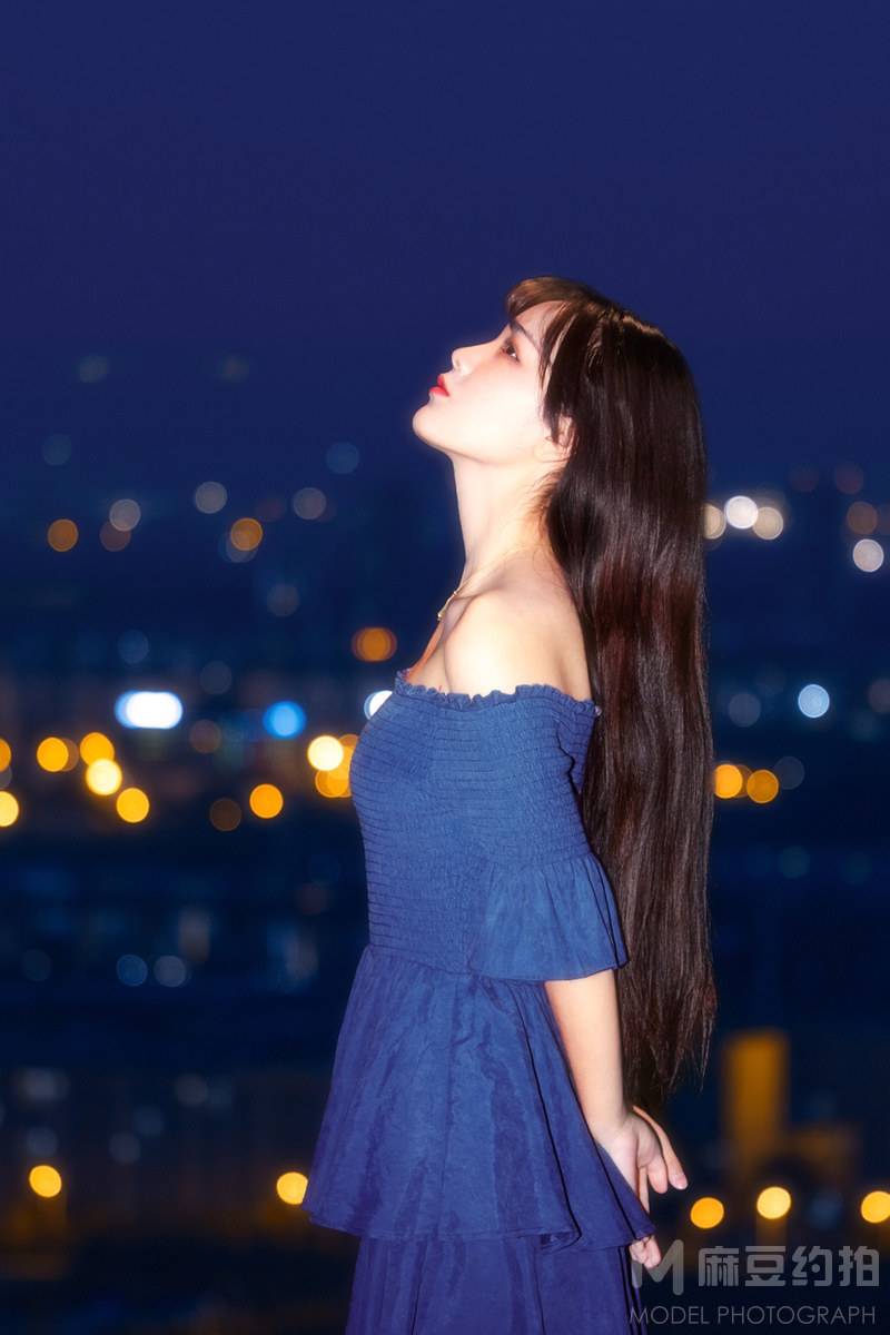 夜景模特