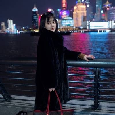 夜景模特