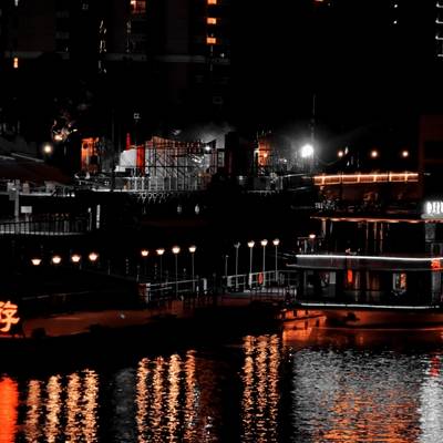 夜景模特