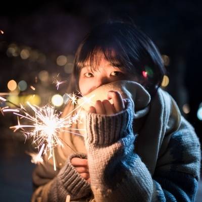 夜景模特