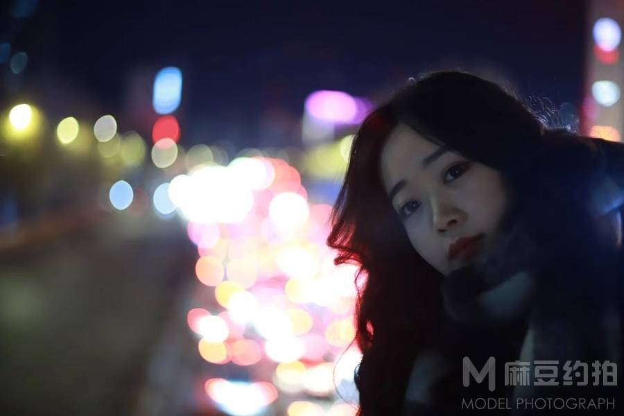 夜景模特