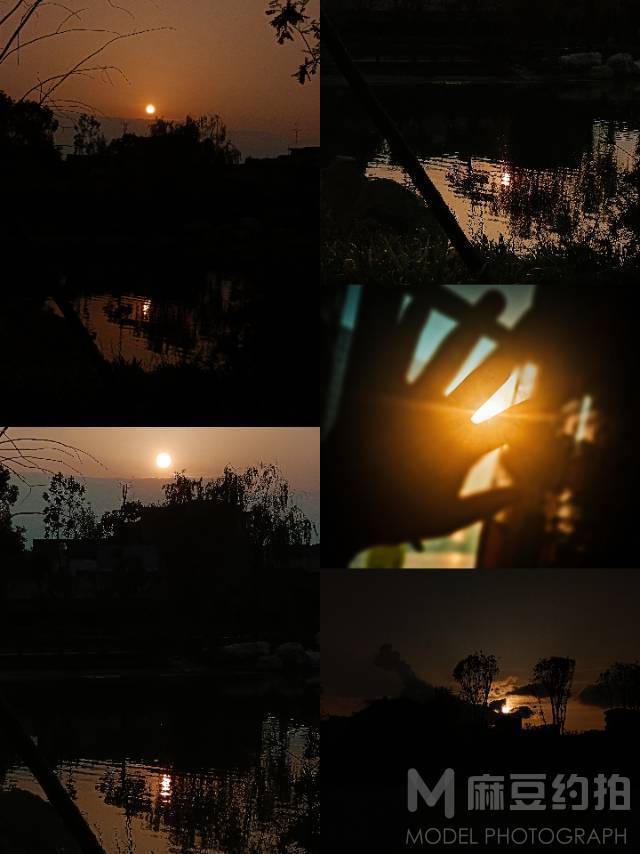 夜景模特