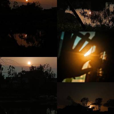 夜景模特
