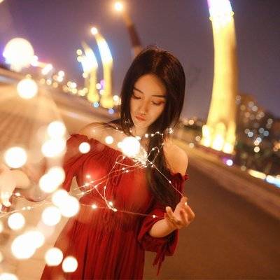 夜景模特