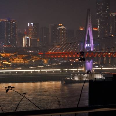 夜景模特