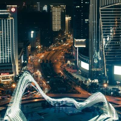 夜景模特