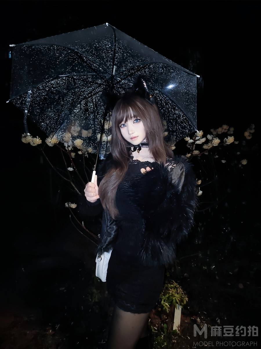 夜景模特