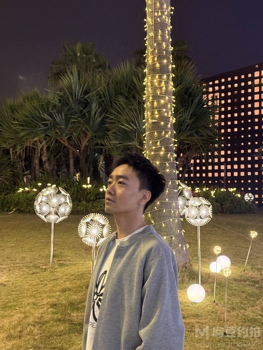 夜景模特