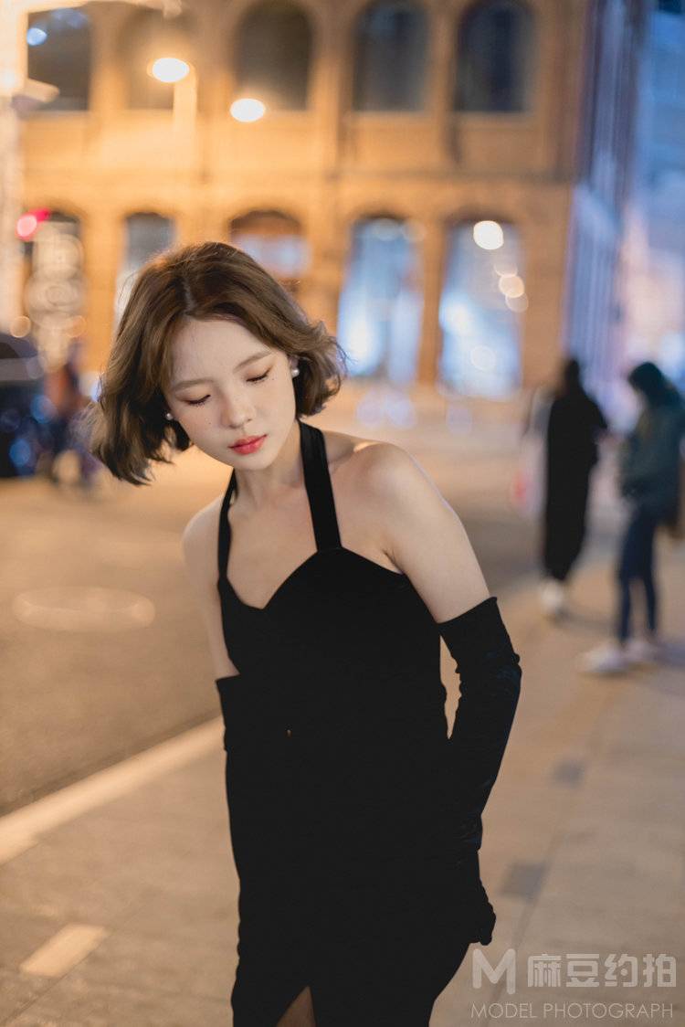 夜景模特