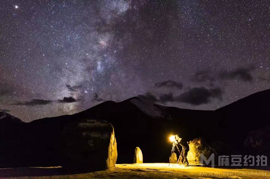 夜景模特