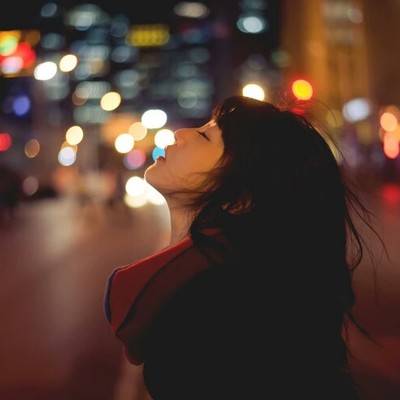 夜景模特