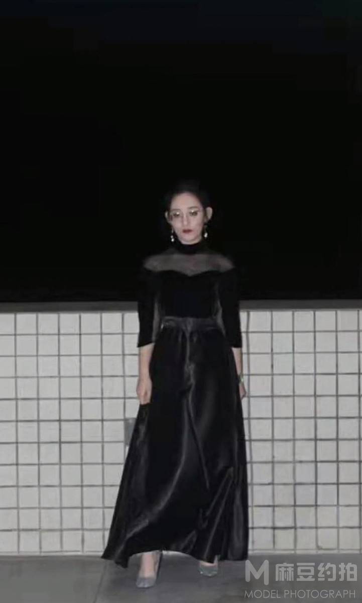 夜景模特