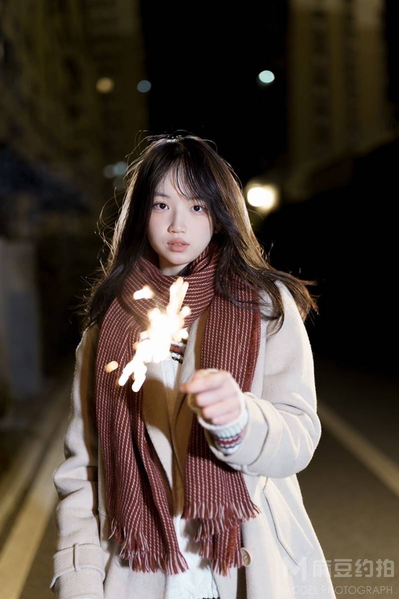 夜景模特