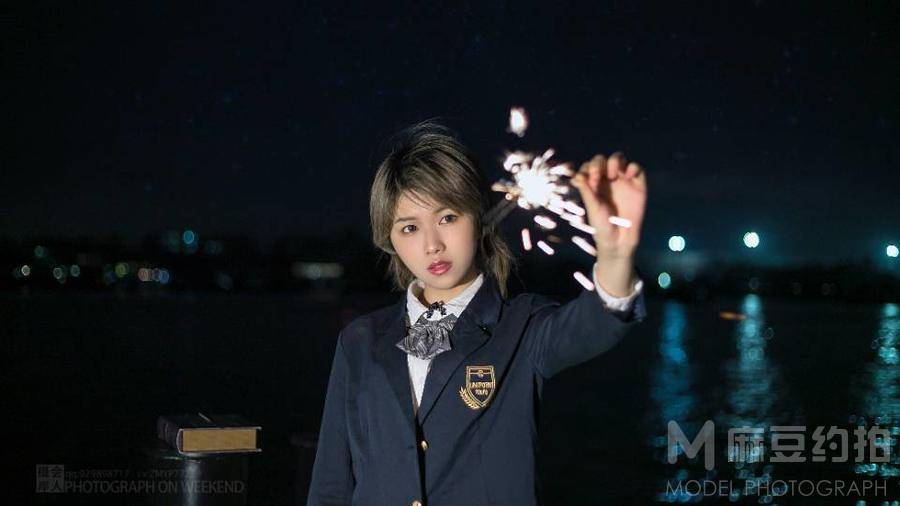 夜景模特