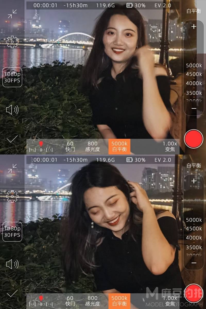 夜景模特