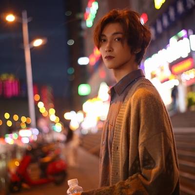 夜景模特